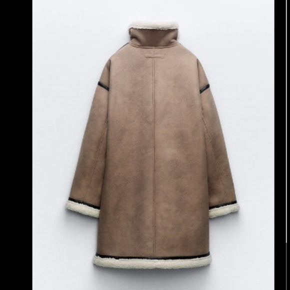 🤎 BUTTONED DOUBLE FACED COAT - Picture 10 of 13